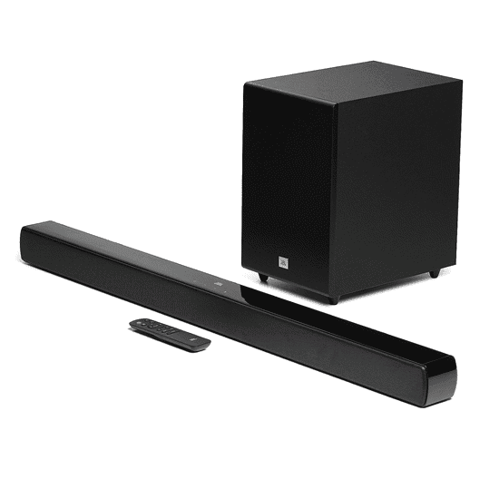  jbl - Sb270 Sound Bar - Home Cinema 2.1 with Wireless Subwoofer - Black