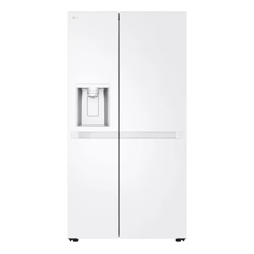 ثلاجة إل جي جنبًا إلى جنب GCL-287DVWN - سعة 22 قدم - تقنية التبريد الخطي - التشخيص الذكي - كومبريسر إنفيرتر ذكي - صانع ثلج أوتوماتيكي سبيس بلس- التشخيص الذكي - أبيض ناصع