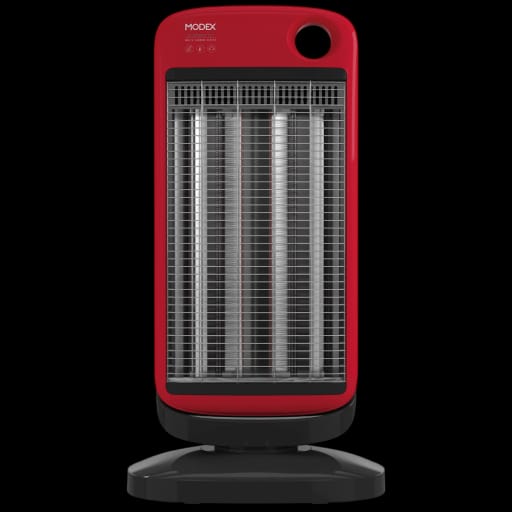 گەرمکەرەوەی کاربۆنی مۆدێکس CHR1060 RED - توخمی گەرمکەری کاربۆنی سپی 90 وات و گەرمکردنەوەی خێرا - سووڕانەوەی ئاسۆیی 90 پلە - لادانی سەری ستوونی 45 پلە - 2 ڕێکخستنی گەرمکردنەوە - پاراستنی سەلامەتی لە کەوتنەخوارەوە - سوور